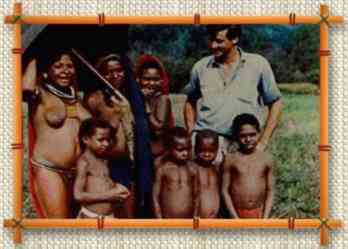 John From with New Guinea family
